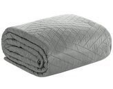 Přehoz na sedačku - pohovku JAKOB šedá 170x210 cm Mybesthome