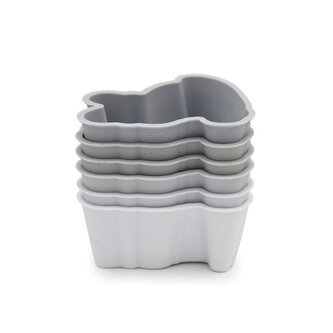 Silikonové formy na muffiny 6 ks - buldoček