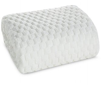 Přehoz na sedačku - pohovku FLANELA bílá 170x210 cm Mybesthome