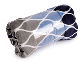 Deka fleece, prodloužená 160x240 cm - 1 ks - 2 modrá šedá