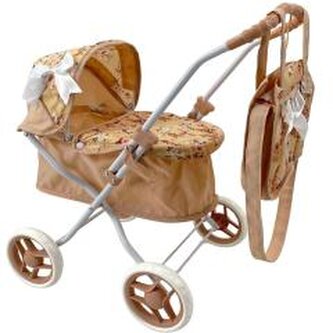 Wózek dla lalek głęboki z torbą