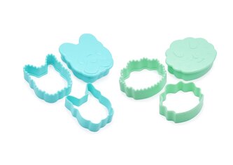 Vykrajovátko na sendviče 3v1, 2 ks - buldoček/ dinosaur