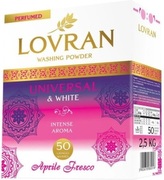 Lovran Universal & White Aprile Fresco prášek na bílé prádlo 50 dávek, 2,5 kg