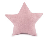 Dekorační polštář hvězda boucle Ø40 cm - 1 ks - 2 pudrová