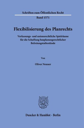 Flexibilisierung des Planrechts