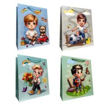 Torebka prezentowa dziecięca L chłopiec mix Torebka prezentowa dziecięca L chłopiec mix