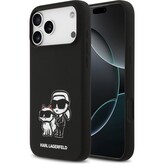 Karl Lagerfeld Liquid Silicone K&CH Sketch MagSafe kryt iPhone 17 Pro Max černý