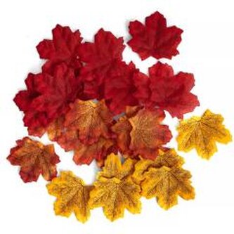 Jesienne liście klonu 7-8 cm 50szt