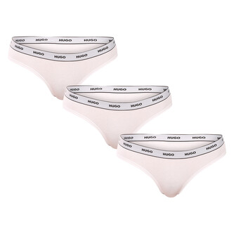 3PACK dámské kalhotky HUGO bílé (50545694 100) L