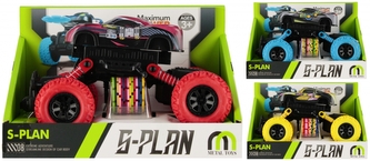 Terénní kovové auto s vystřelovačem disků