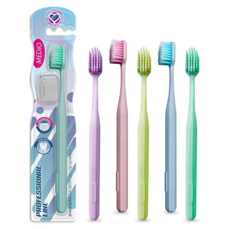 Spazzolino zubní kartáček s krytkou PROFESSIONAL LINE MĚKKÝ