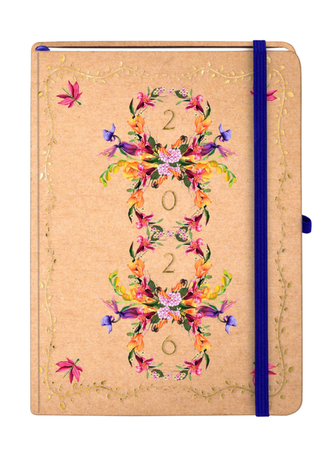 Kalendarz książkowy A5 2026 Kraft tygodniowy Wiosna