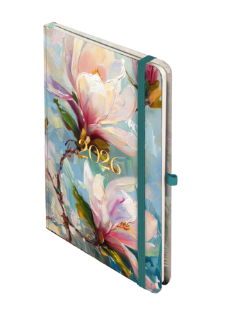 Kalendarz książkowy B6 2026 Botanical tygodniowy Flora