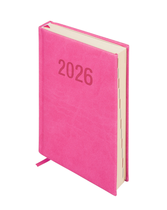 Kalendarz książkowy A5 2026 Colorfix dzienny różowy