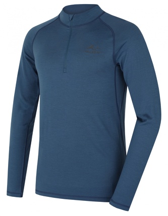 Merino termoprádlo triko Merow zip M blue - XL