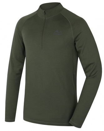 Merino termoprádlo triko Merow zip M green - XXL