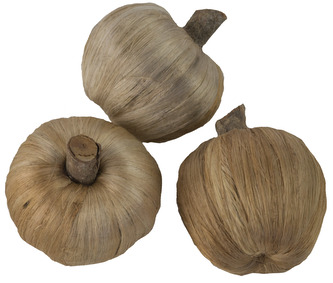 Dekorace - Jute apple 6 cm - 30 ks