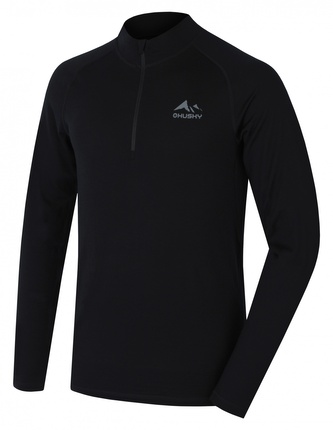 Merino termoprádlo triko Merow zip M black - S