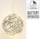 dekorace KOULE 15cm LED STŘ s časovačem