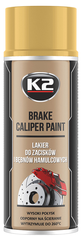 K2 Brake caliper paint 400 ml Zlatá