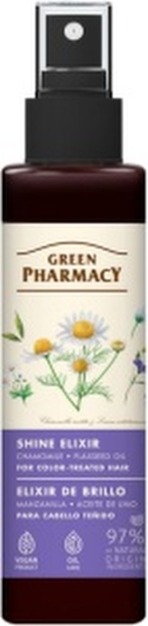 Green Pharmacy Heřmánek a lněné semínko vlasový elixír na barvené vlasy 150 ml