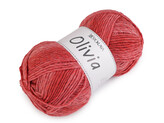 Pletací příze Olivia melírovaná 100 g - 1 ks - 7 červená