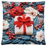 Vánoční polštář FOLK CHRISTMAS motiv I.  40x40 cm Mybesthome