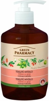 Green Pharmacy Oliva a Goji tekuté mýdlo s dávkovačem 460 ml