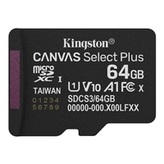 Kingston MicroSDXC karta 64GB Canvas Select Plus, U1, V10, A1