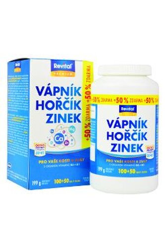 Vitar Vápník+Hořčík+Zinek+D3+K1 100+50tbl
