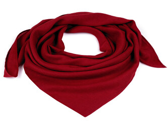 Šátek jednobarevný 90x90 cm - 1 ks - 6 bordó sv.