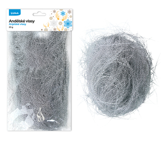 Andělské vlasy stříbrné 20g LUMA