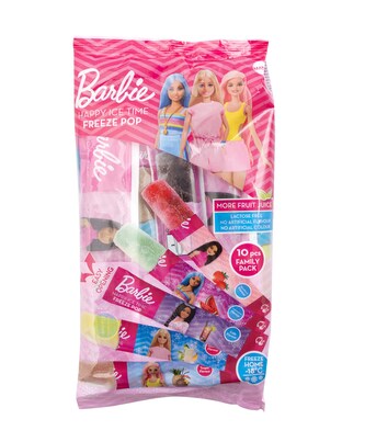 Barbie Freeze Pop multipack - zmrzliny ke zmražení s ovocnou složkou 10x50ml
