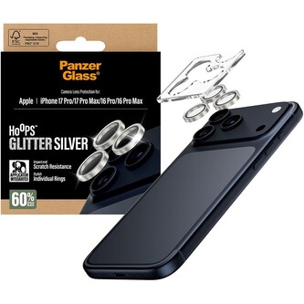 PanzerGlass® Hoops skla Apple iPhone 17 Pro/16 Pro/15 Pro/17 Pro Max/16 Pro Max/15 Pro Max třpytivě