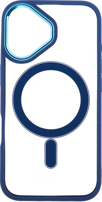 Pouzdro Iron Eye s podporou MagSafe iPhone 16 - tmavě modré
