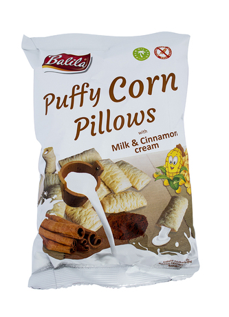 Kukuřičné polštářky s mléčno skořicovou příchutí 70g