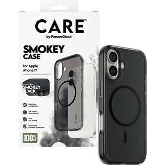 PanzerGlass® CARE Smokey kryt s MagSafe Apple iPhone 17 kouřový/černý