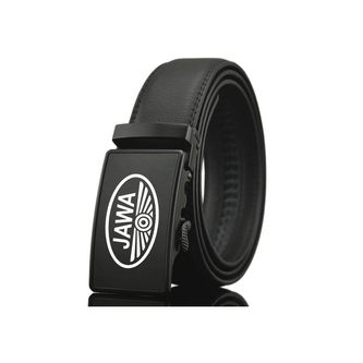 Opasek kožený Striker JAWA nastavitelný 3,5 cm - černý, 130