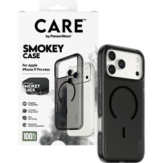 PanzerGlass® CARE Smokey kryt s MagSafe Apple iPhone 17 Pro Max kouřový/černý