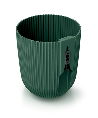 Květináč MILLY WALL 14,6 cm - barva: tmavě zelená
