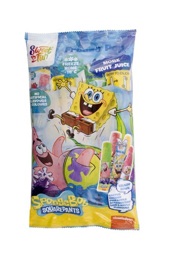Sponge Bob Freeze Pop - zmrzliny ke zmražení s ovocnou složkou 10x50ml