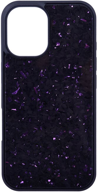 Pouzdro MystiQ s podporou MagSafe iPhone 13/14 - černo-fialové