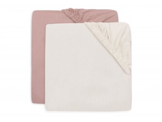 Prostěradlo napínací 40/50 x 80/90 cm 2 ks Wild Rose/Ivory Prostěradlo napínací 40/50 x 80/90 cm 2 ks Wild Rose/Ivory