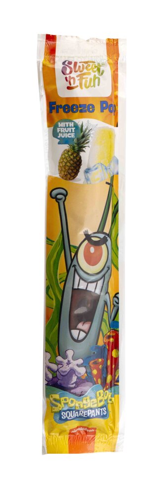 Sponge Bob Freeze Pop single - vodová zmrzlina s ovocnou složkou 50ml