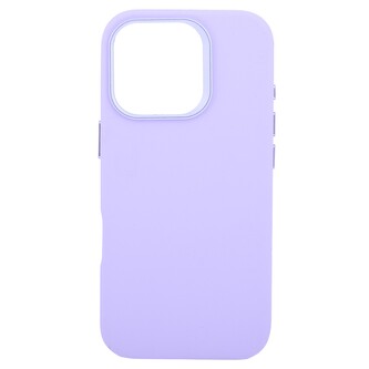 Pouzdro Leather Frame s podporou MagSafe iPhone 16 Pro - fialová