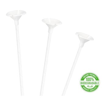 Eko papírové tyčinky na balónky 100  ks - Party Pal