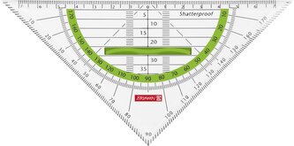 Pravítko trojúhelník s úchopem