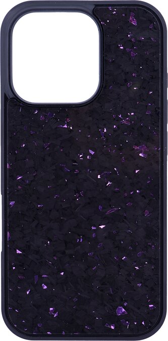 Pouzdro MystiQ s podporou MagSafe iPhone 16 Pro - černo-fialové