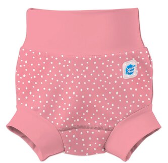 Splash About Nové Plavky Happy Nappy Pink Dotty Vel. XXL