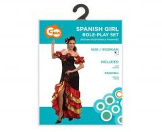 Strój dla dorosłych Hiszpańska Piękność rozm. S